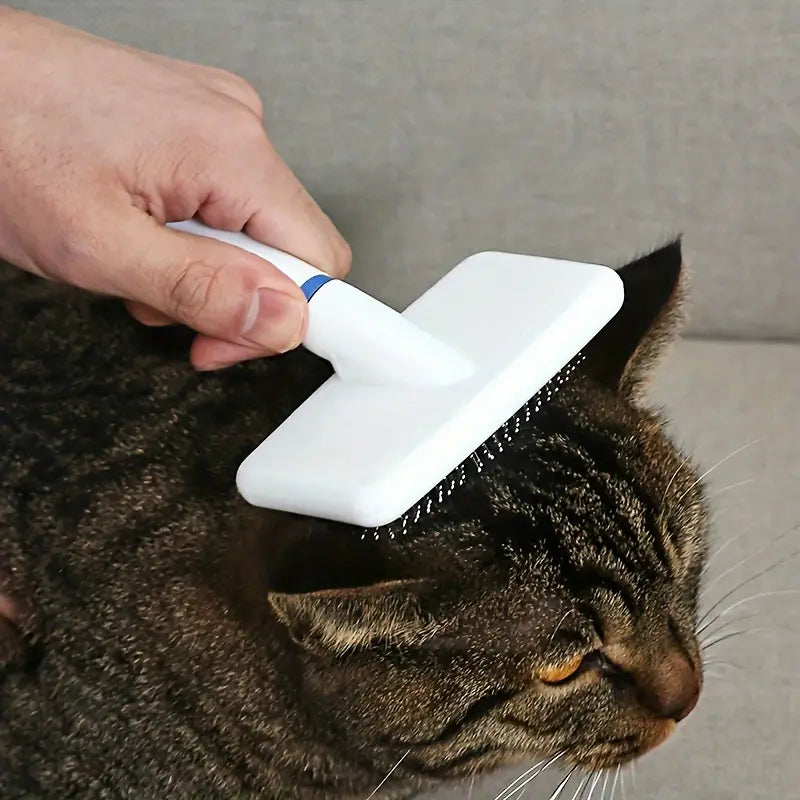 Plastic White Brush for Cats and Dogs