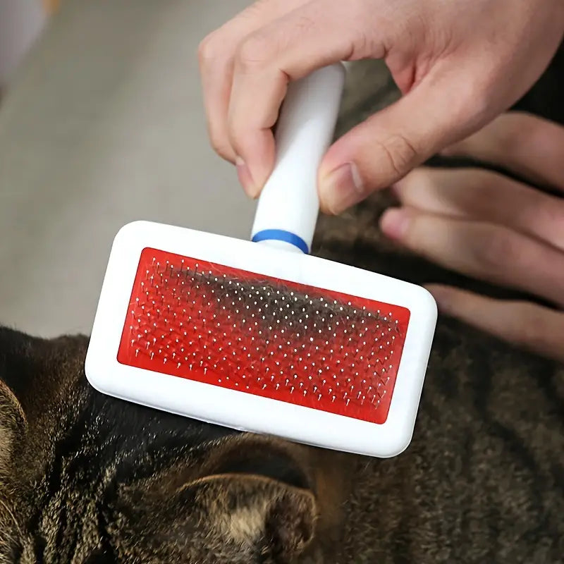 Plastic White Brush for Cats and Dogs