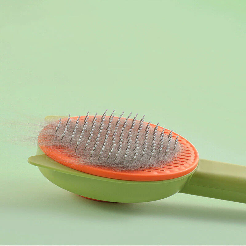 Cat Face Self Cleaning Button Brush For Cats and Dogs